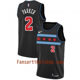 Chicago Bulls Trikot Jabari Parker 2 2018-19 Nike City Edition Schwarz Swingman - Herren